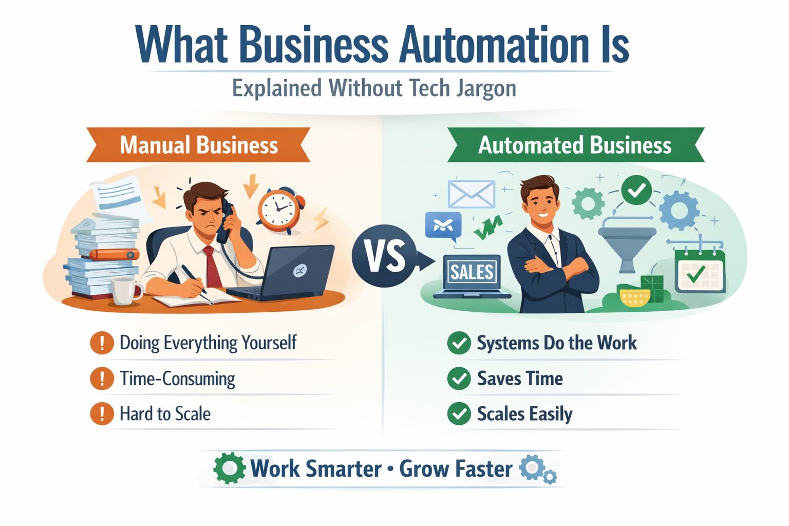 What Business Automation Is — Explained Without Tech Jargon